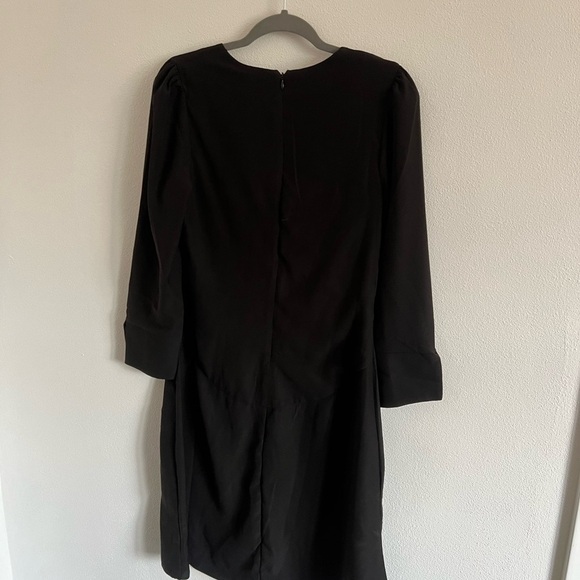NWT Banana Republic Ruched Black Dress, size 10 - Picture 4 of 5